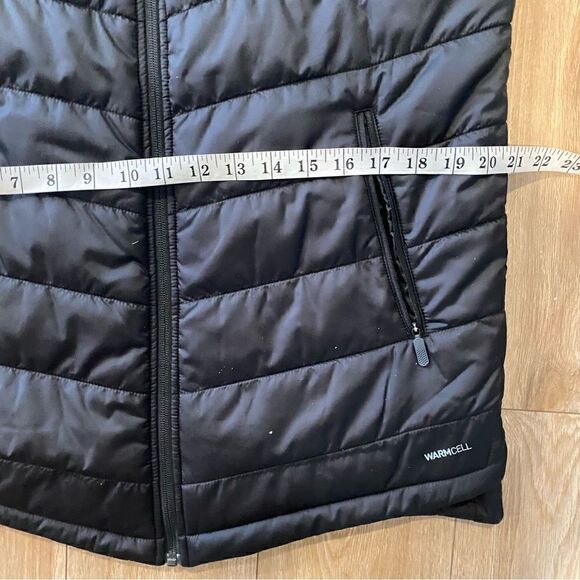 Puma Black Long Puffer Coat Jacket Athleisure Womens Size XS - Picture 8 of 8